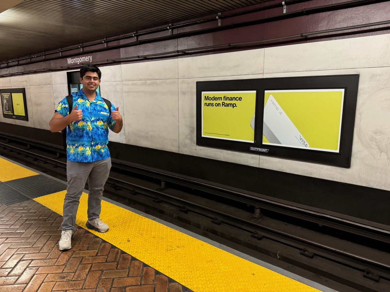Ramp ad spotted in subway